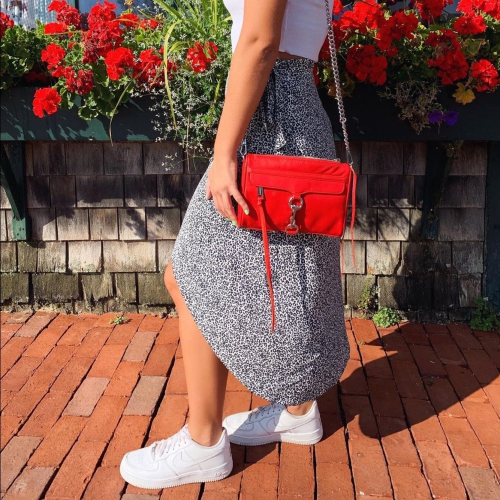 Cheetah Print Midi Wrap Skirt